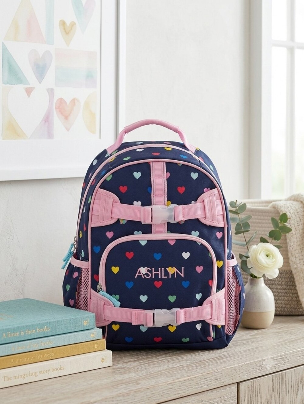 Pottery Barn Kids Makenzie Heart Backpack